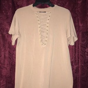 Lace up T-shirt